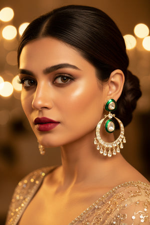 Celebrity Inspired Kundan Chandbali