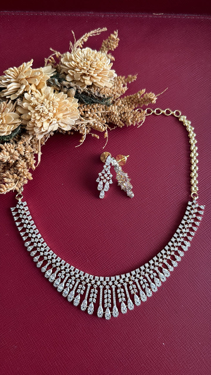 Chandra Diamond Necklace Set