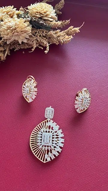 Ojasvi Diamond Pendant Set