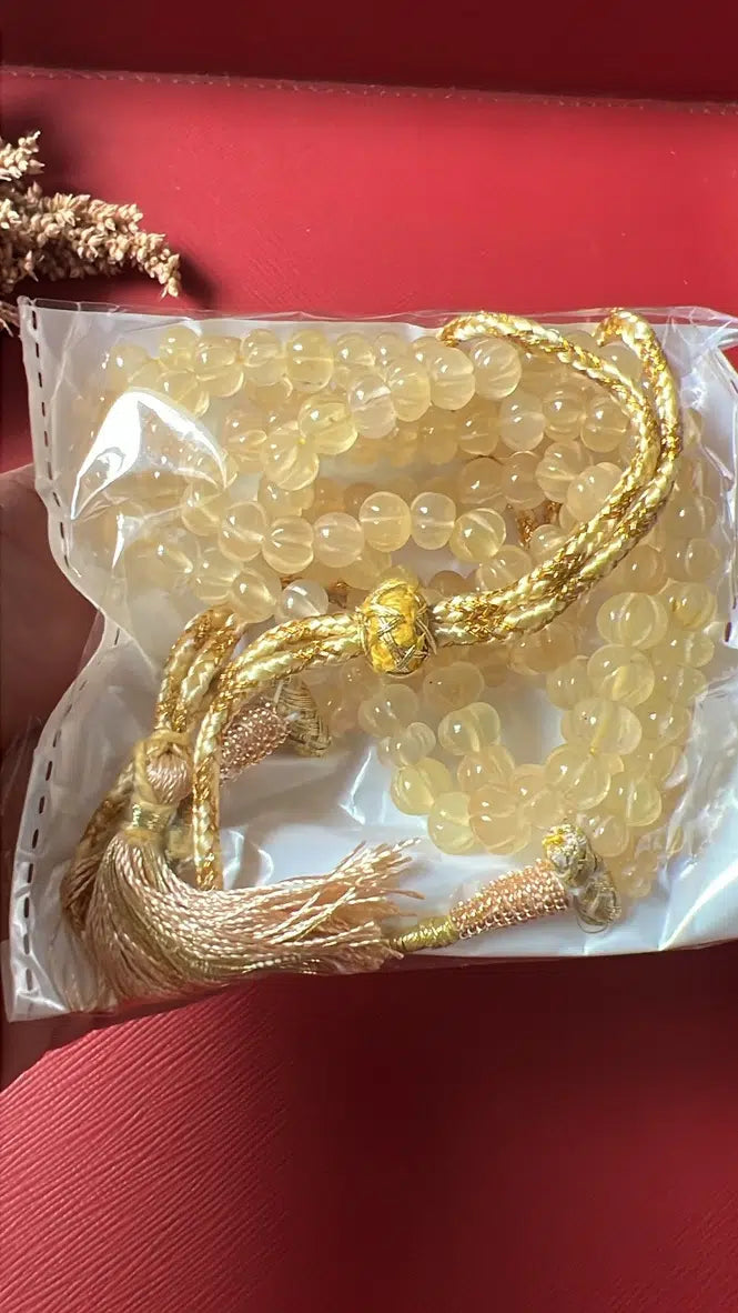 Pumpkin Cut Yellow Mala