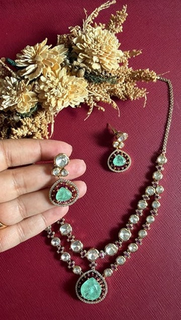 Mahii kundan Necklace Set