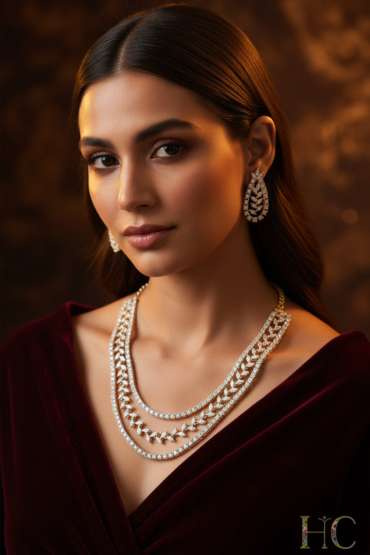 Sambhavi Diamond  Necklace Set