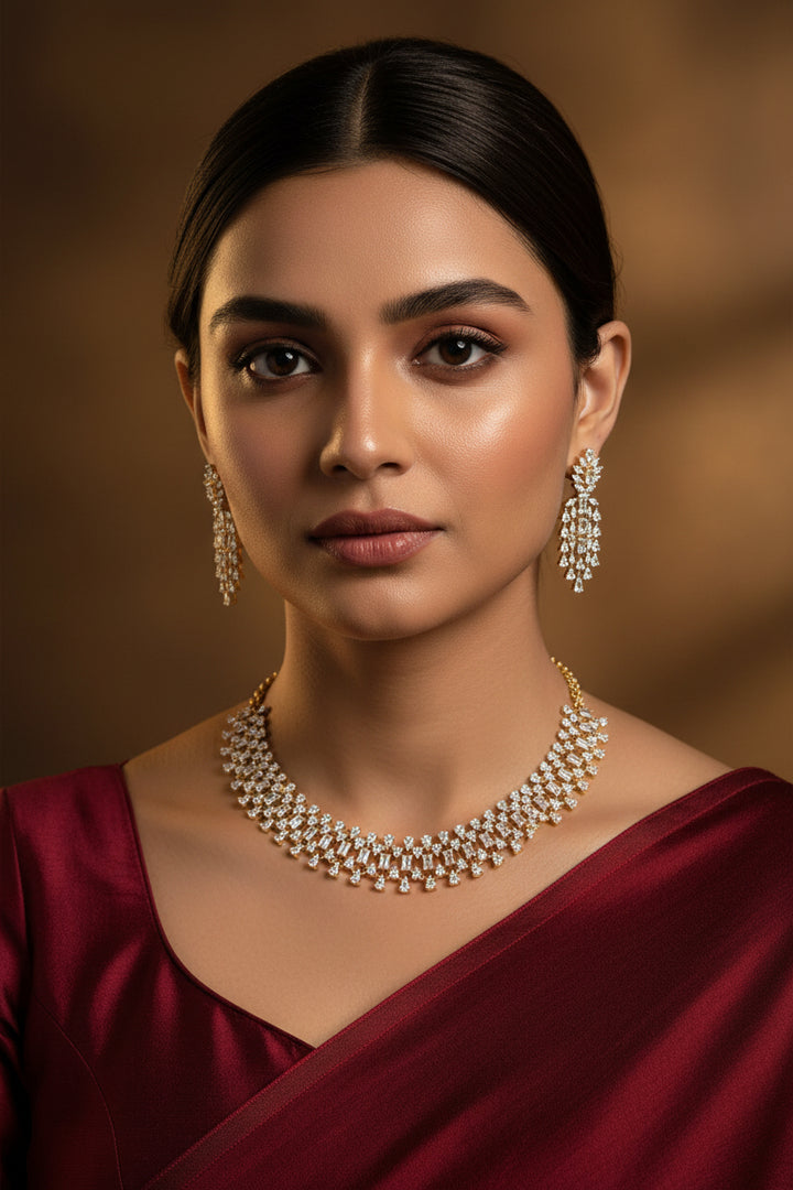 Vasanta Diamond Necklace Set