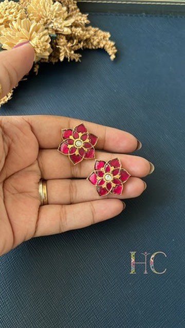Lotus Studs - Rubi