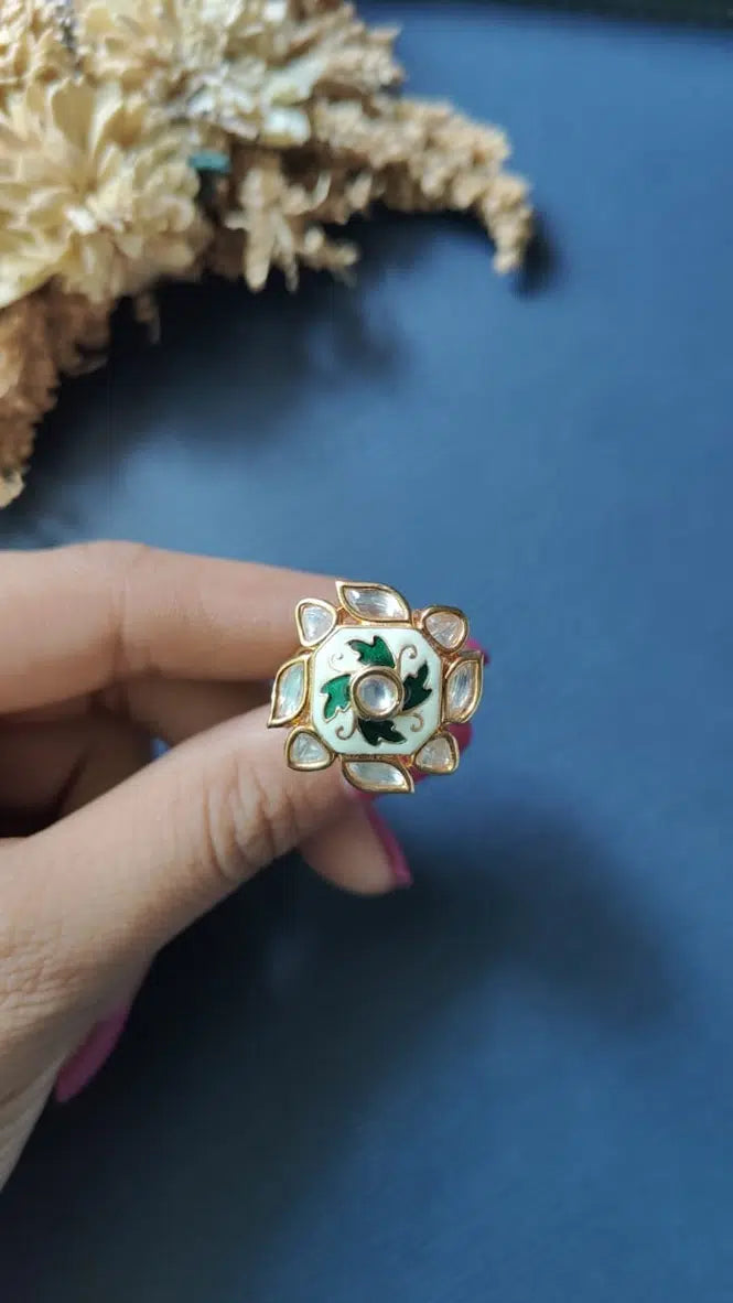 kamini Kundan Ring