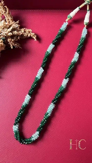 Onyx Shaded Mala- Emerald