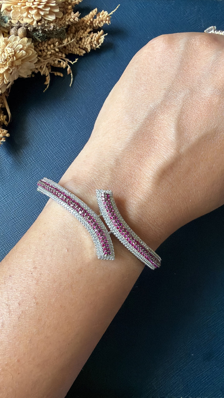 Aparajita Diamond Bracelet -Red