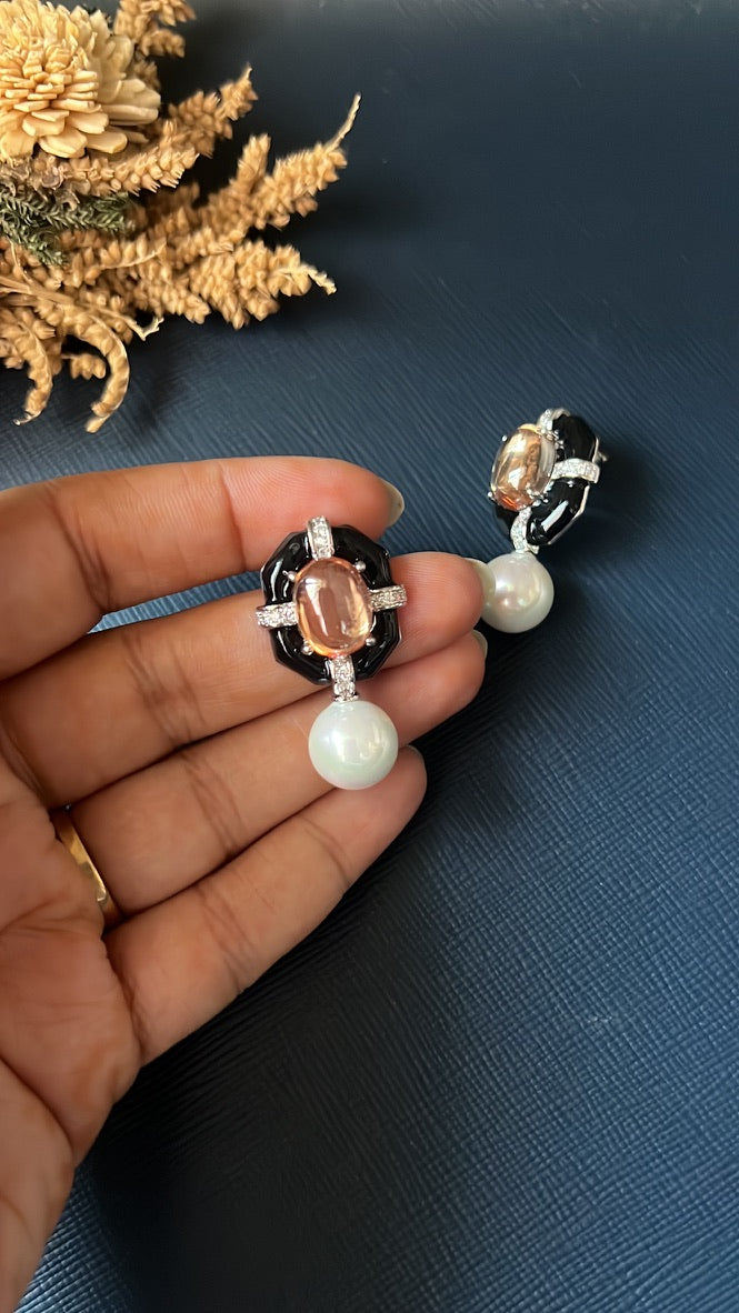 Harini Doublet Earring -Peach
