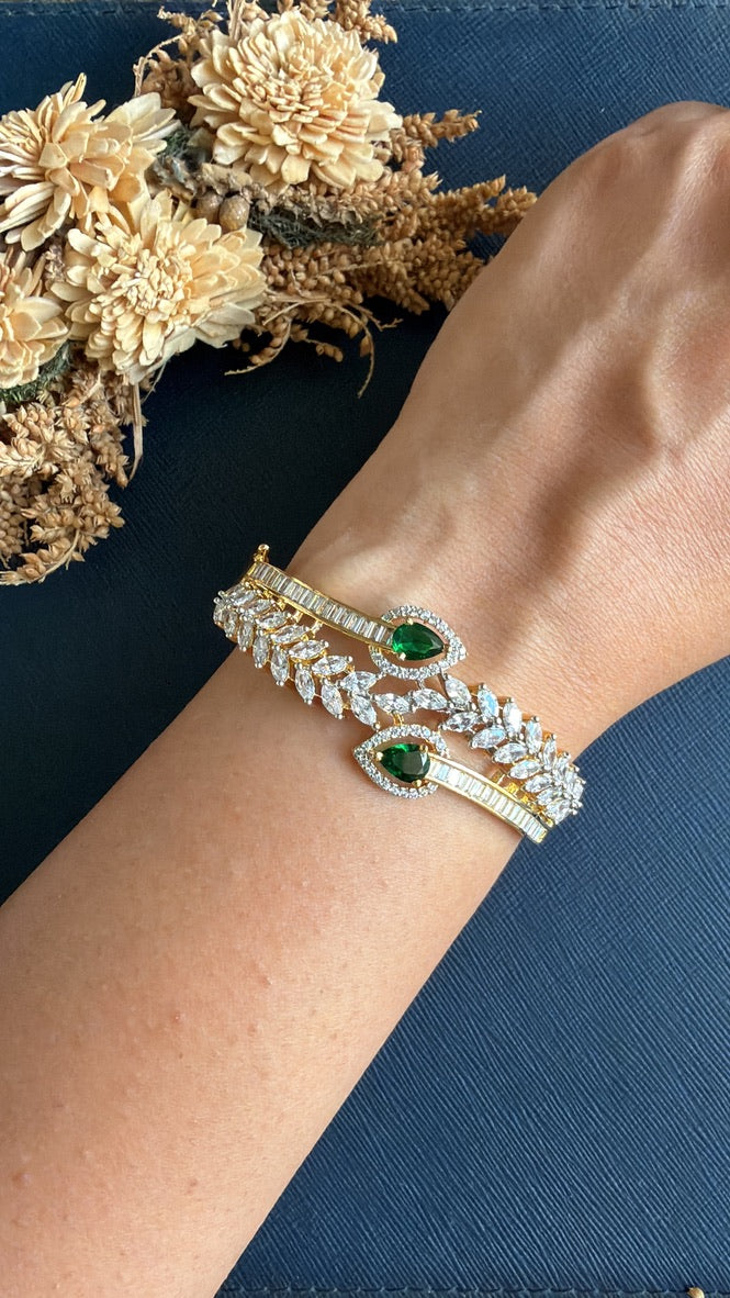 Preeta Diamond Bracelet-Green