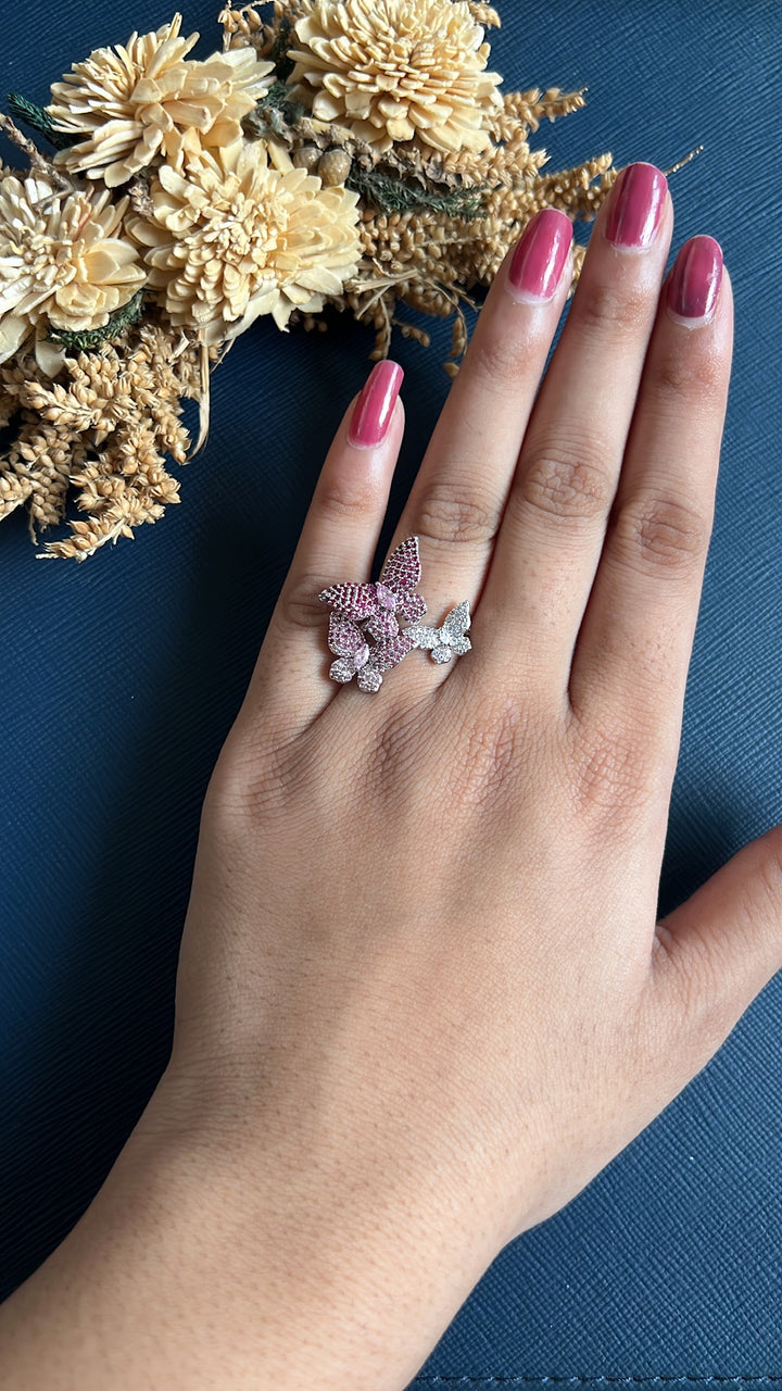 Butterfly Diamond Ring
