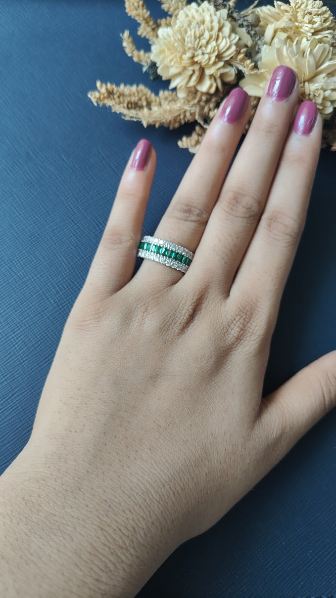 Reema Diamond Band - Green