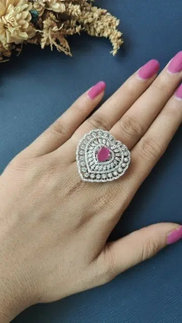 Big Heart Diamond Ring