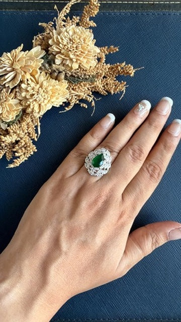 Nova Diamond Ring- Green