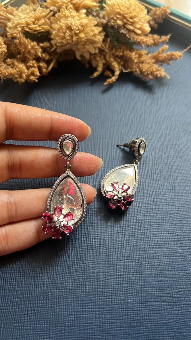 Black Rose Earrings