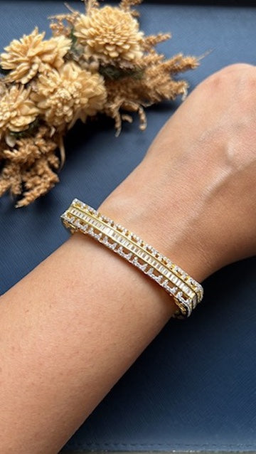 Radha Square  Diamond Bracelet