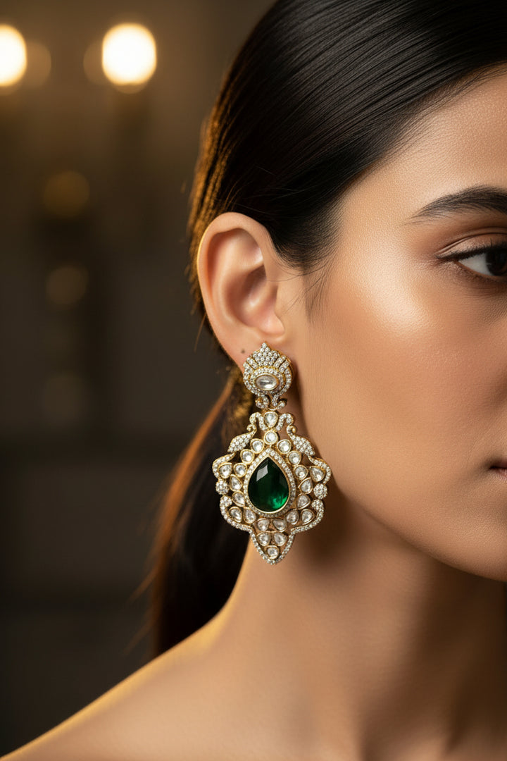 Aaria Emerald Earrings