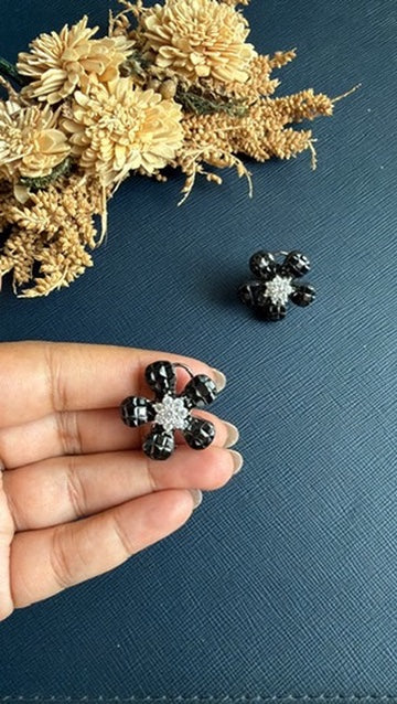 Nurani Diamond Studs- Black