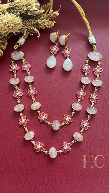Gulabo Quartz Necklace Set