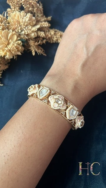 Ethnic Meena Bracelet - Pink