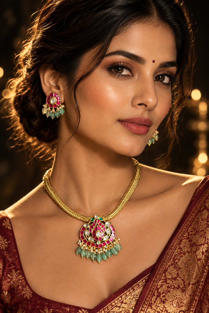 Barsha Kundan Necklace Set