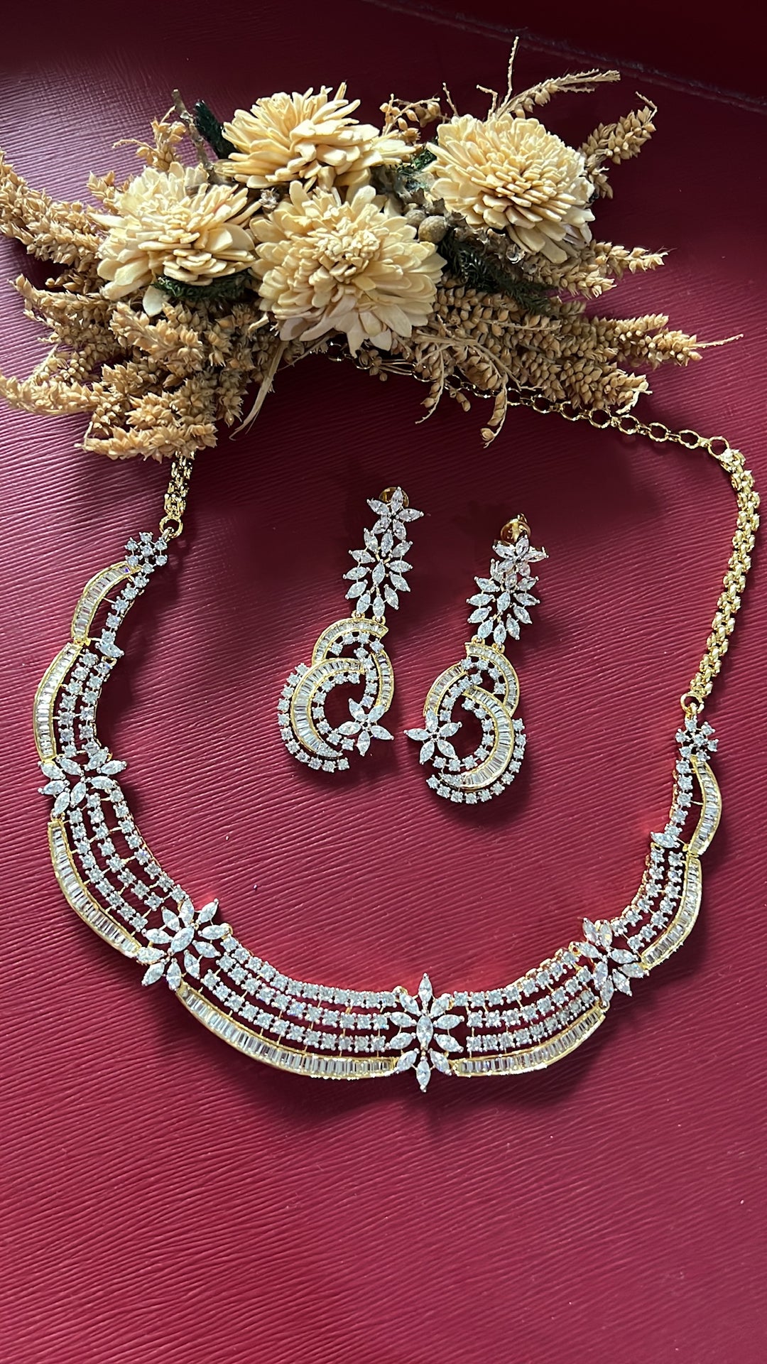 Jasmin Diamond Necklace Set