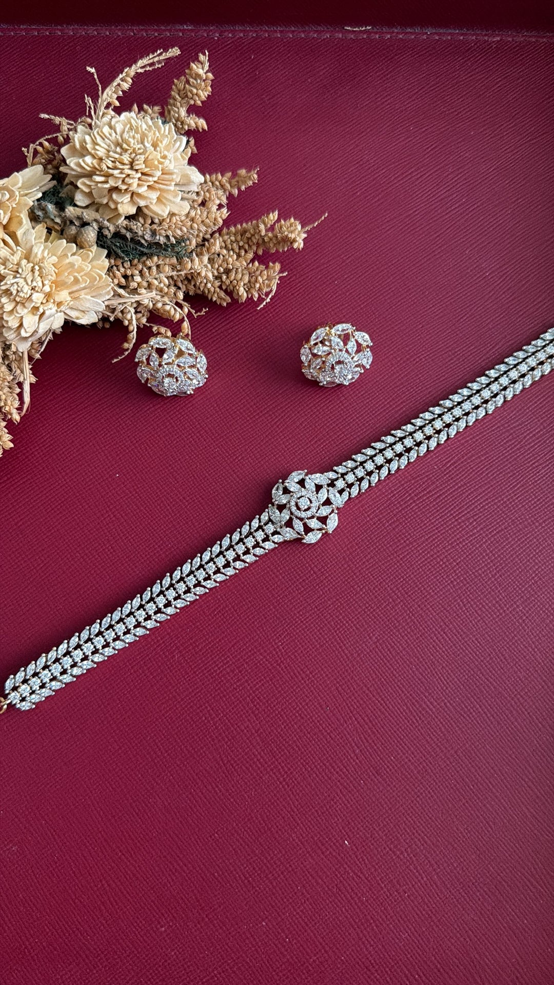Surya  Diamond Choker Set
