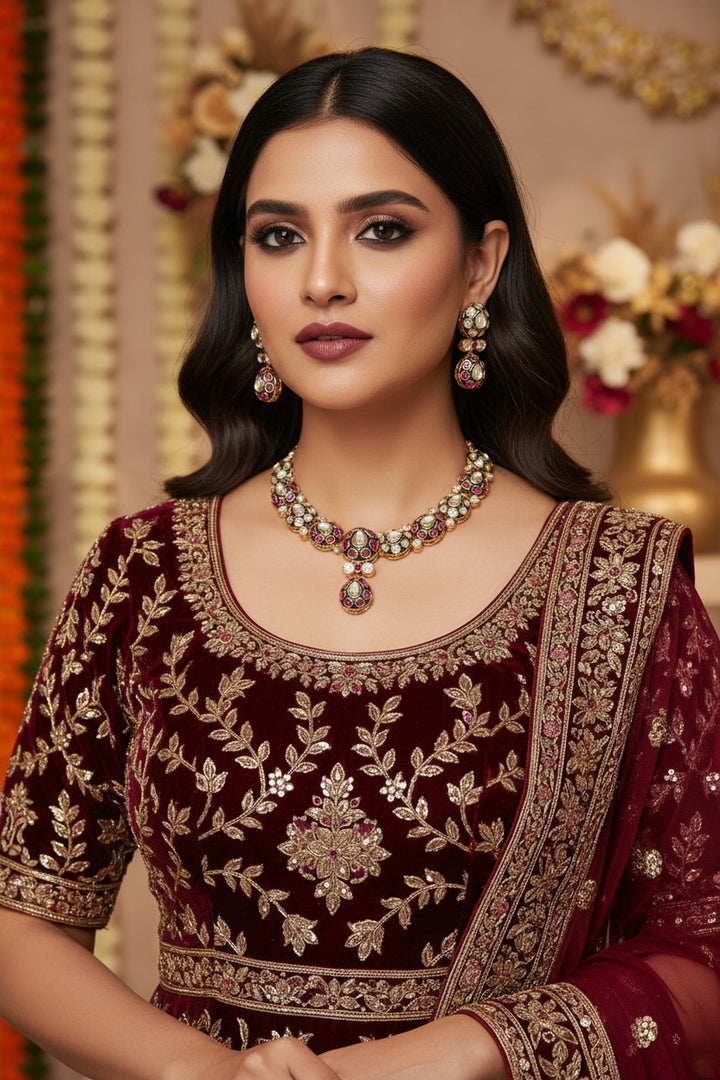 Raveena Kundan Necklace