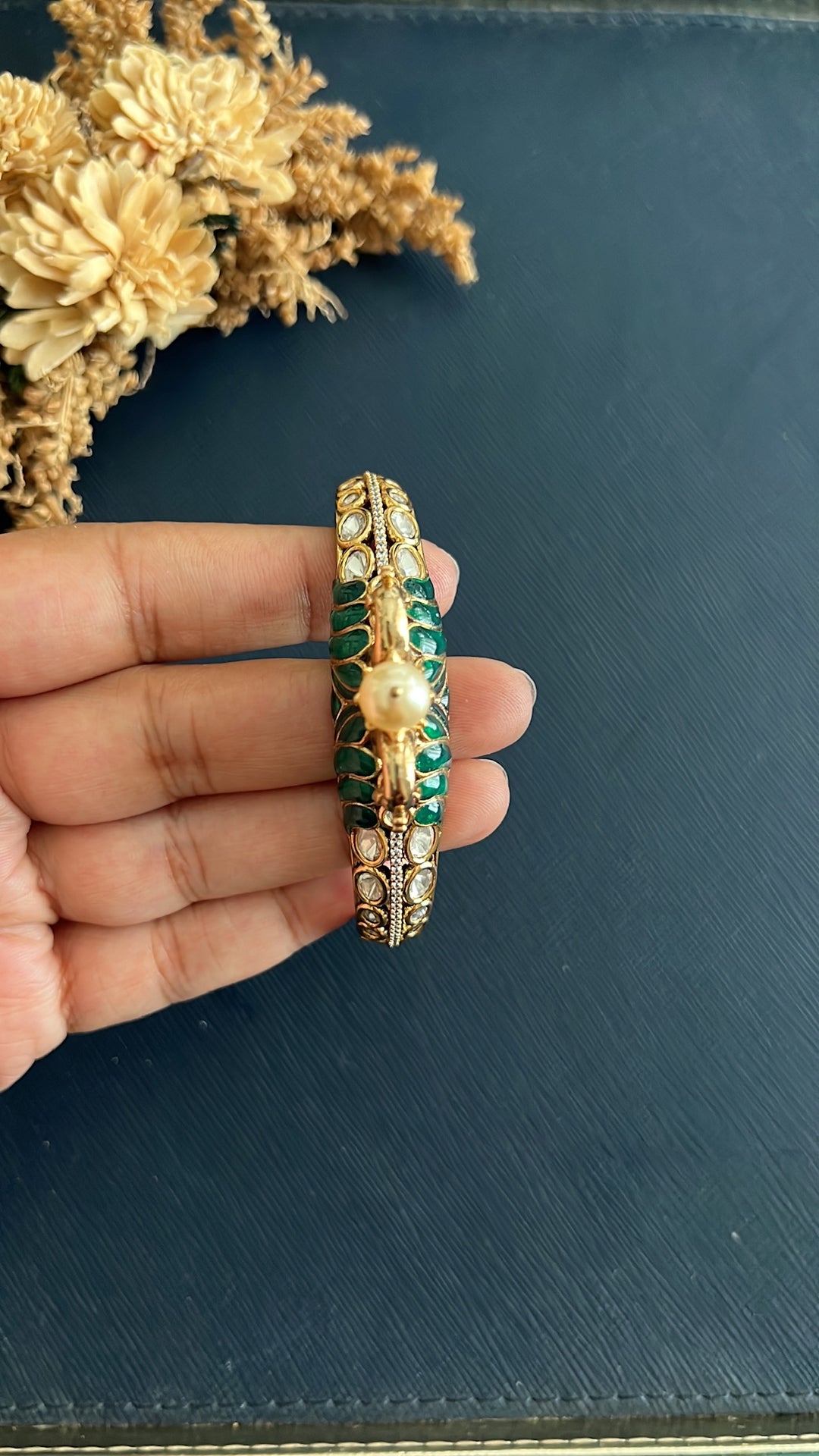 Dhwani Heritage Bracelet - Green