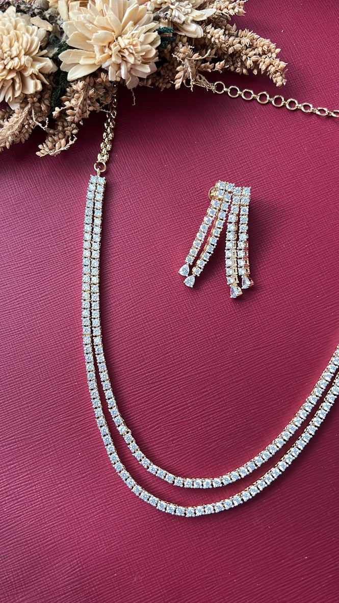 Parveena Diamond Necklace Set
