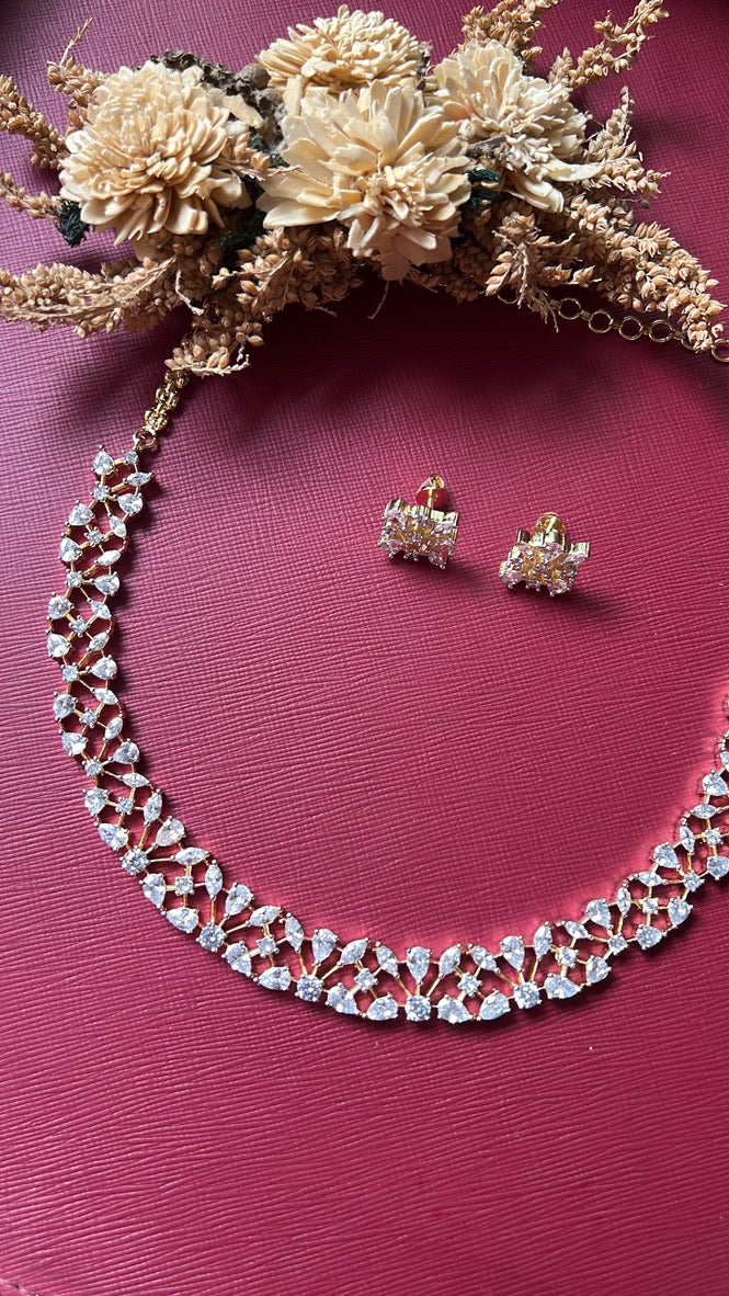 Alisha Diamond Necklace Set