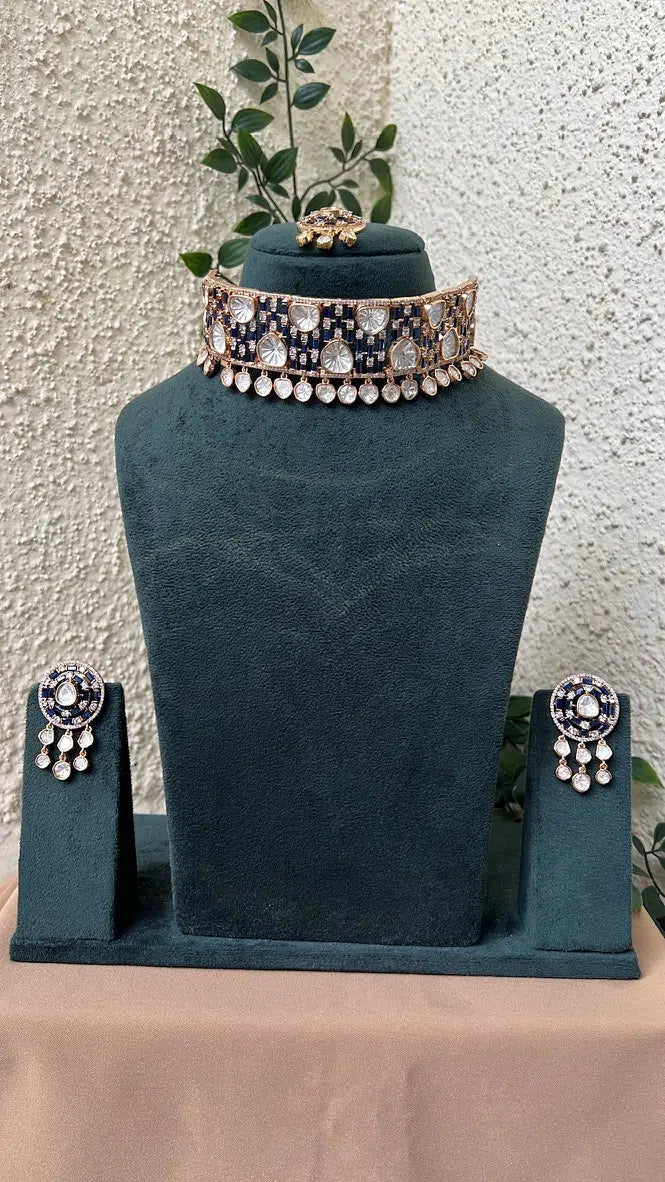 Blue Moon Kundan Choker