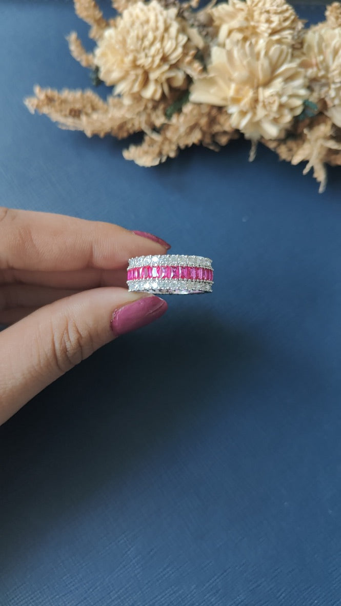 Reema Diamond Band - Red