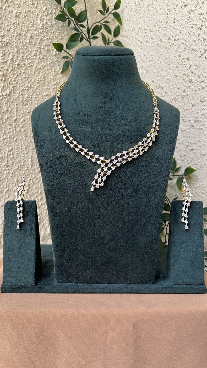 Ambika Diamond Necklace Set