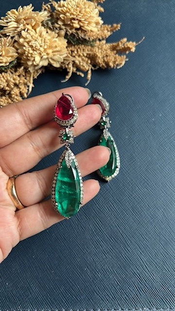 Shyla Doublet Stone Earrings
