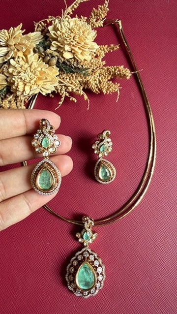Clara Victorian Hasli Set - Sea Green