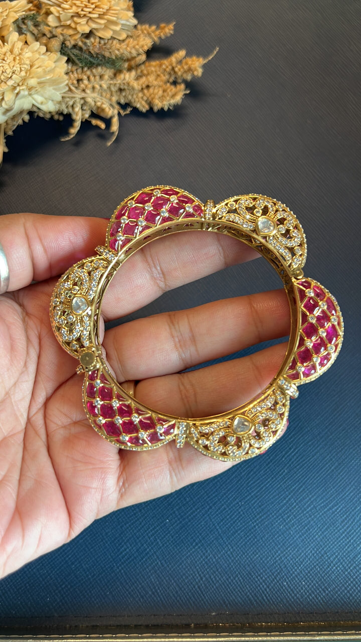 Premium Royal Designer Kada- Rubi