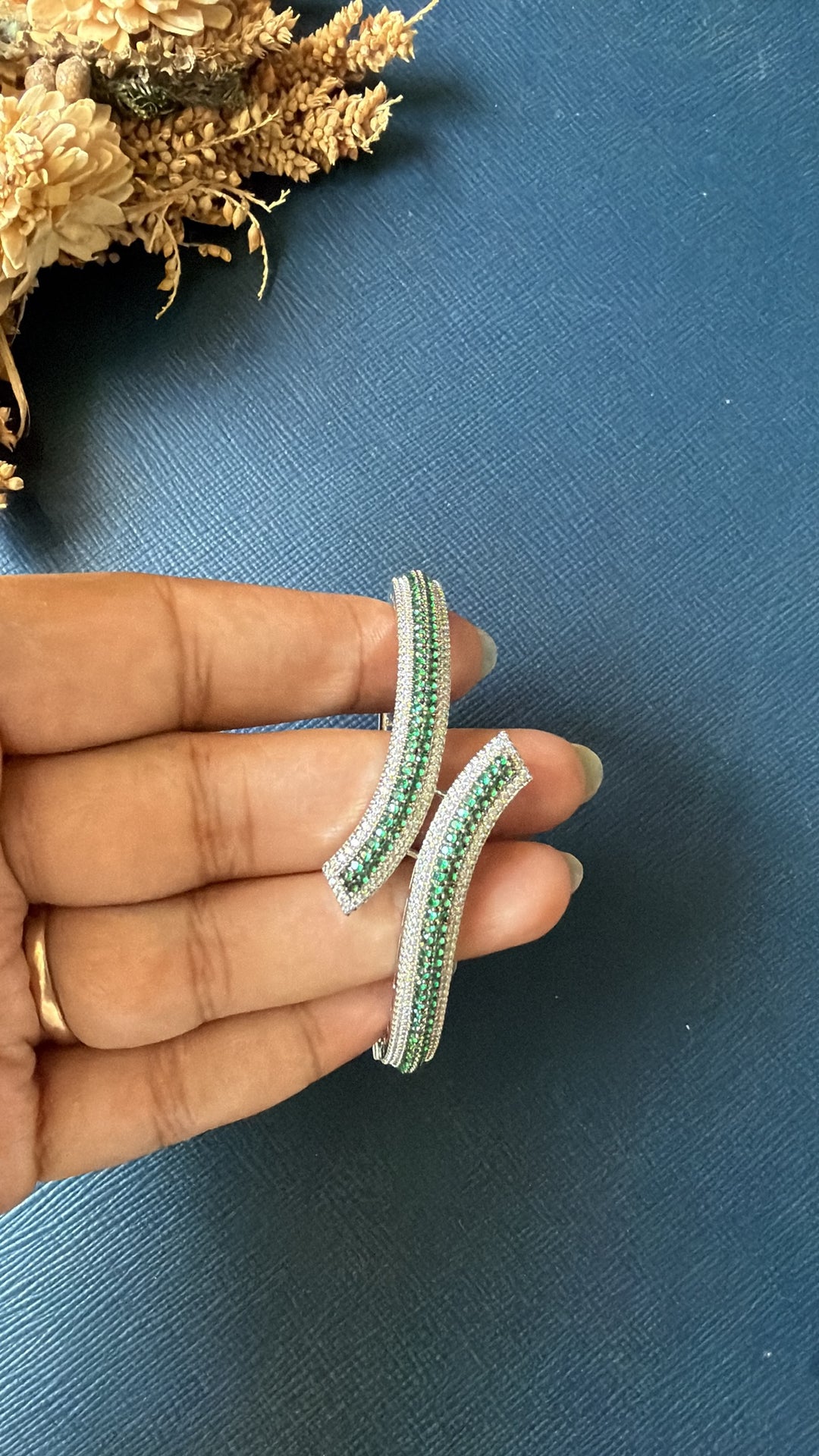 Aparajita Diamond Bracelet -Green