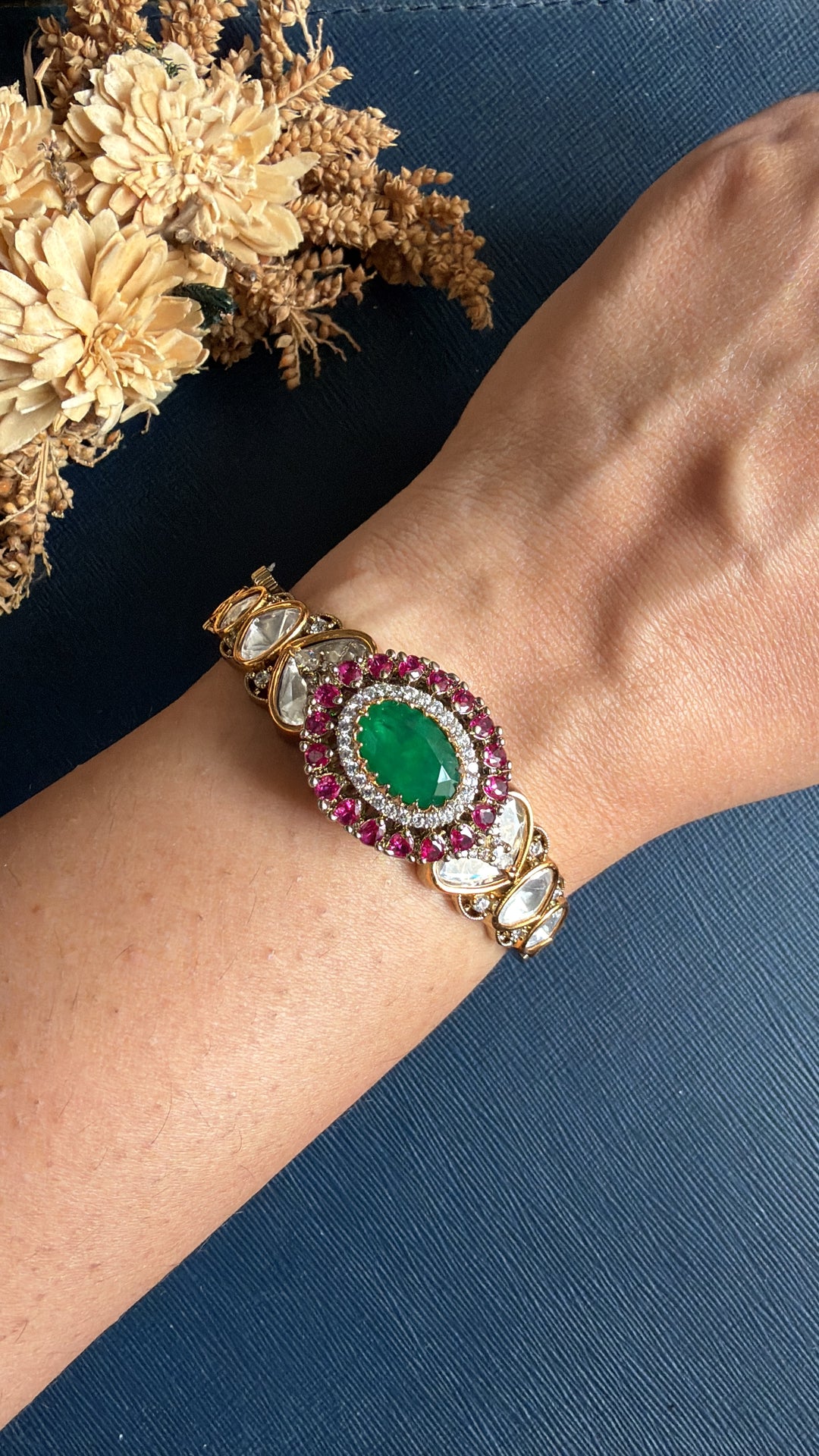 Aadhya Kundan Bracelet