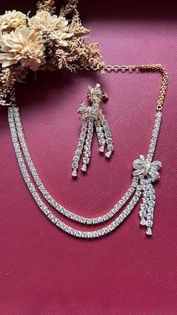 Mehak Diamond Necklace Set