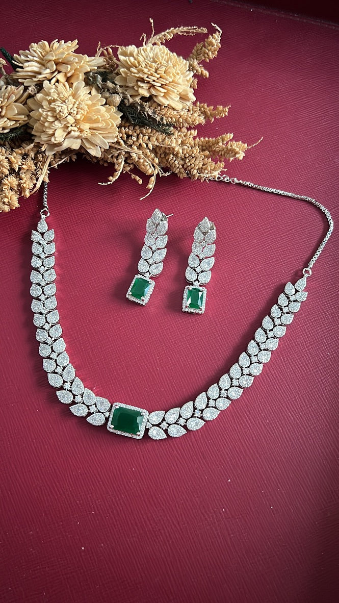 Sushila Diamond Necklace set