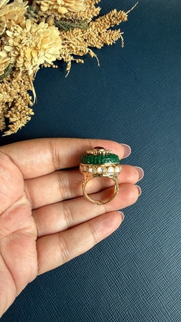 Pallavi Ring - Green