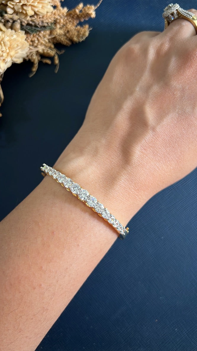 Single Line Diamond Bracelet