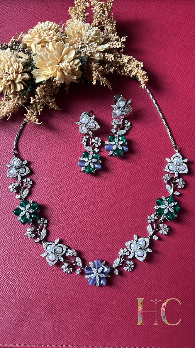 Moorni Beaded Diamond  Set
