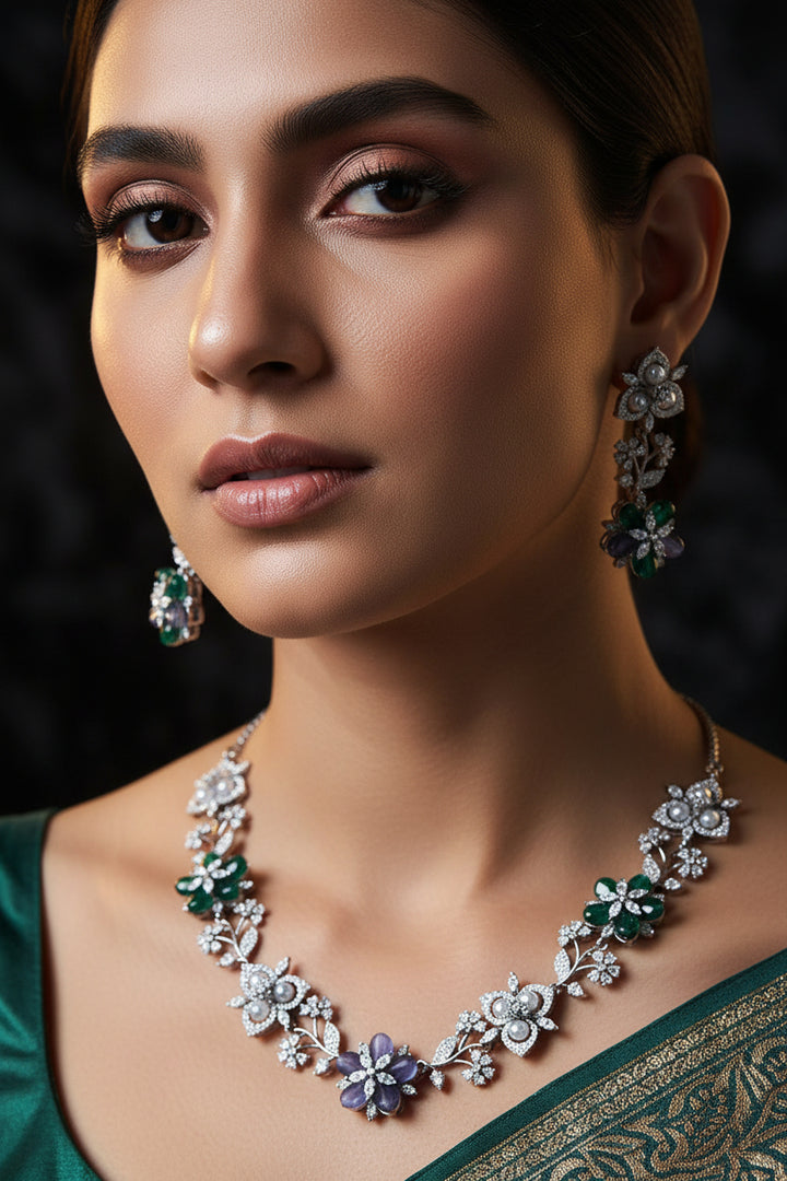 Beaded Diamond Flower Set