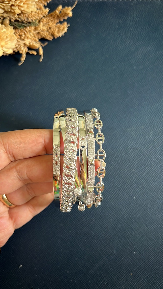 Samyra Diamond Bracelet -Silver