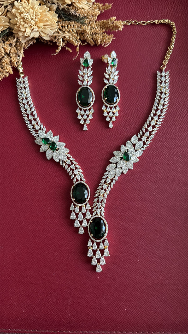 Sharika Diamond Necklace Set