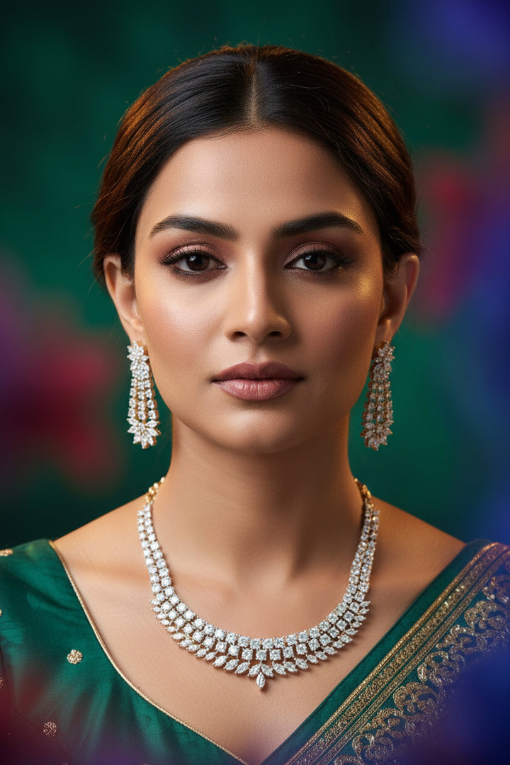 Manasa Diamond Necklace Set