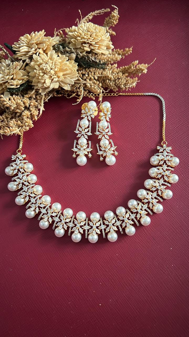Shaziya diamond Necklace Set
