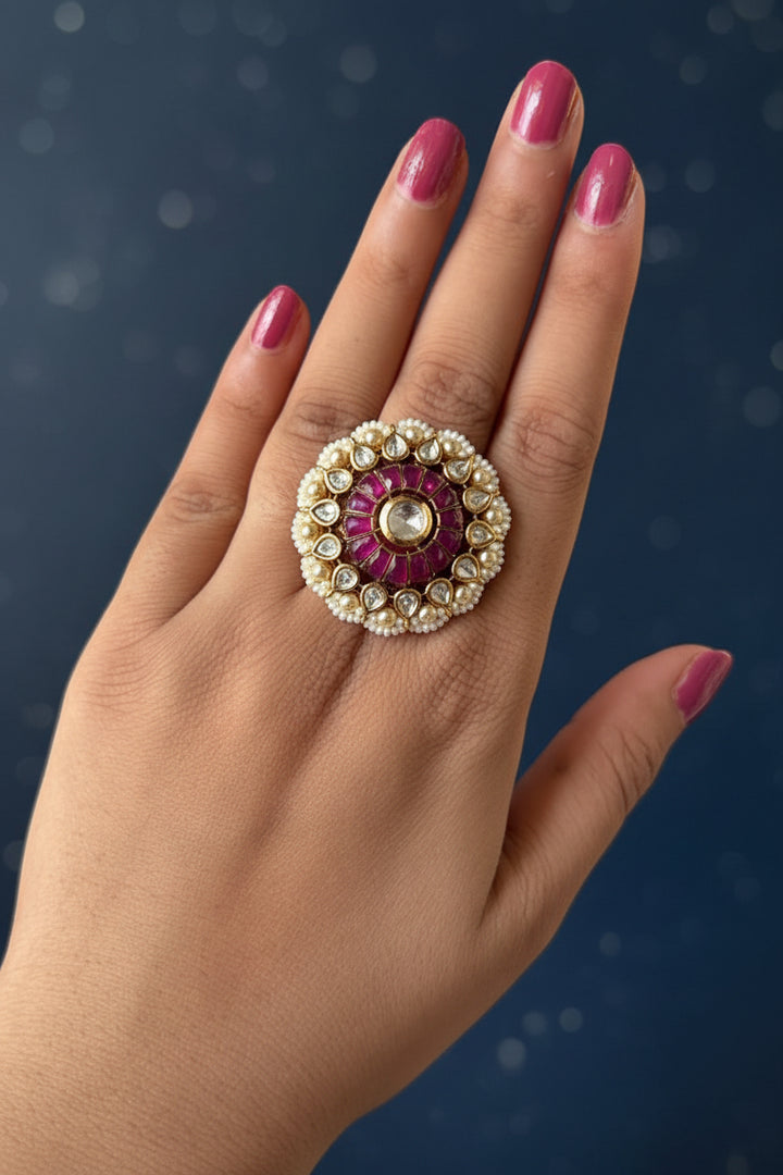 Meher Kundan Ring