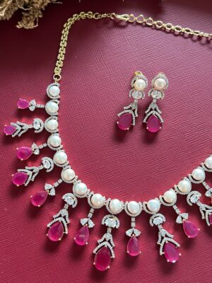 Niharika Necklace Set - Rubi